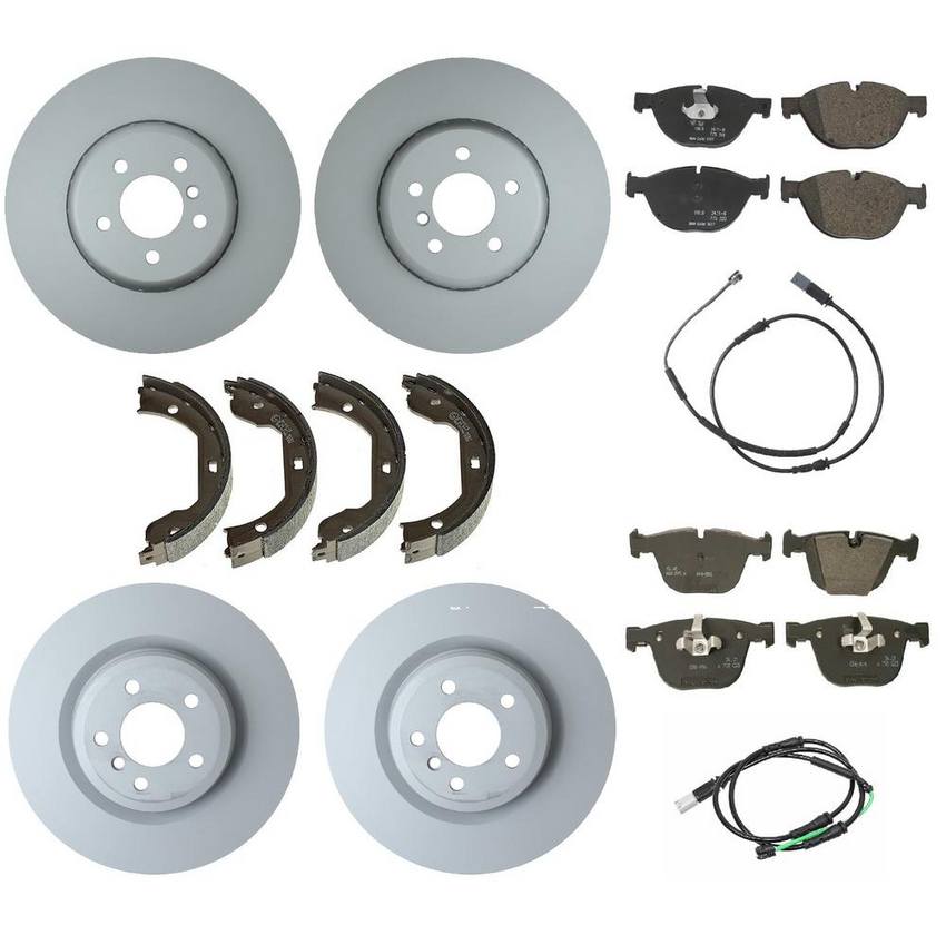 BMW Brake Kit - Pads and Rotors Front &  Rear (374mm/370mm)